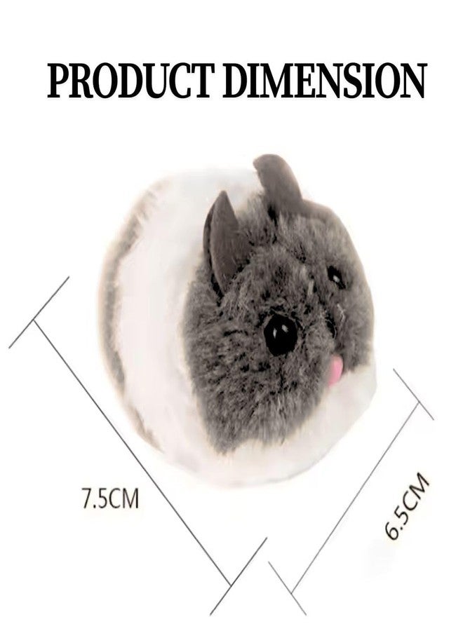 PET FUN Wind-Up Mouse Toy with Twirling Tail for Cats & Kittens | Plush Interactive Play|Pack of 2 - Image 2